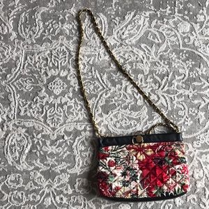 Cute Flower print quilted purse